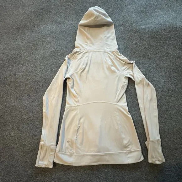 Lululemon Every Journey Hoodie Full Zip Long Sleeve Light Chrome Women’s 4 - Picture 5 of 9